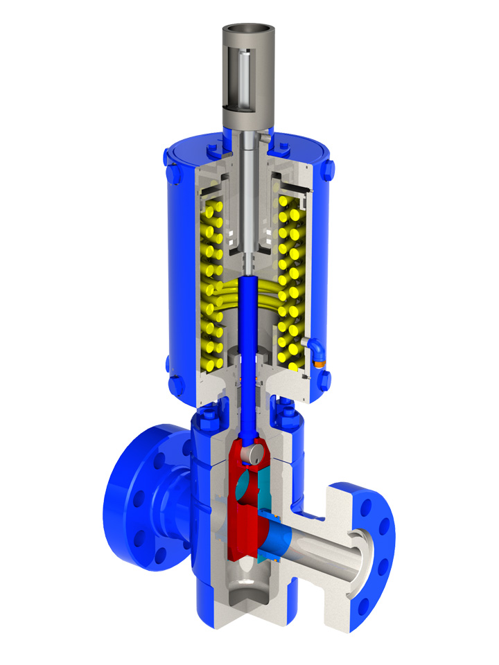 GAH-SDV Series Hydraulic Actuated Double Acting Fail Close Standard Slab Gate Valve